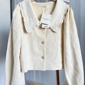 Cream Cardigan Sweater